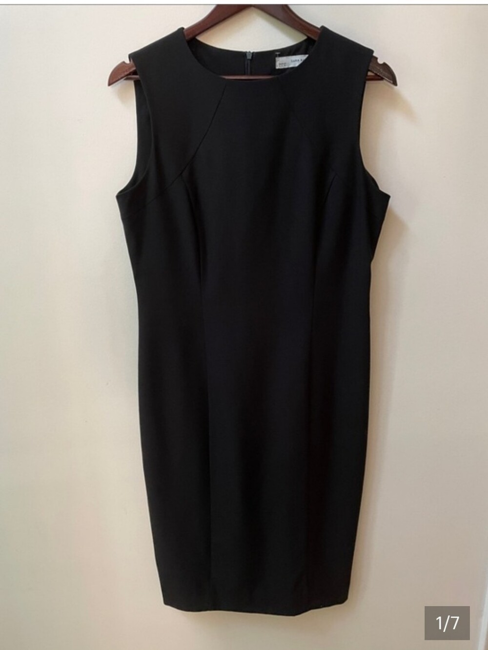 Zara Black Sleeveless Sheath Dress